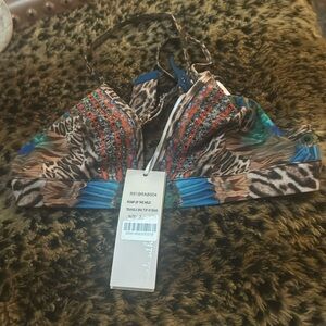 Camilla Roar of the Wild Triangle Bra w/ seam BNWT